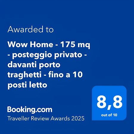 Wow Home - 175 Mq - Posteggio Privato - Davanti Porto Traghetti - Fino A 10 Posti Letto Генуа Екстериор снимка